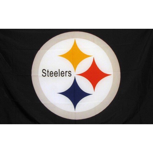 Pittsburgh Steelers Black 3x5 Flag