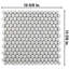 Hudson Penny Round .80" x .80" Porcelain Penny Round Mosaic Wall & Floor Tile-409476538