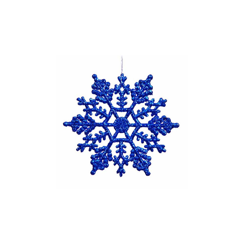 Ornement de Noël flocon de neige, Lavish Blue