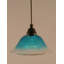 Mini-luminaire suspendu en corde avec finition en cuivre noir et verre ambré 10 po-32464175-32464185-32464173
