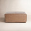 35" Genuine Leather Ottoman