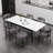 Boucle Dining Chairs Set of 6, Upholstered Dining Chairs with Black Metal Legs, Modern Dining Chair-2082599822