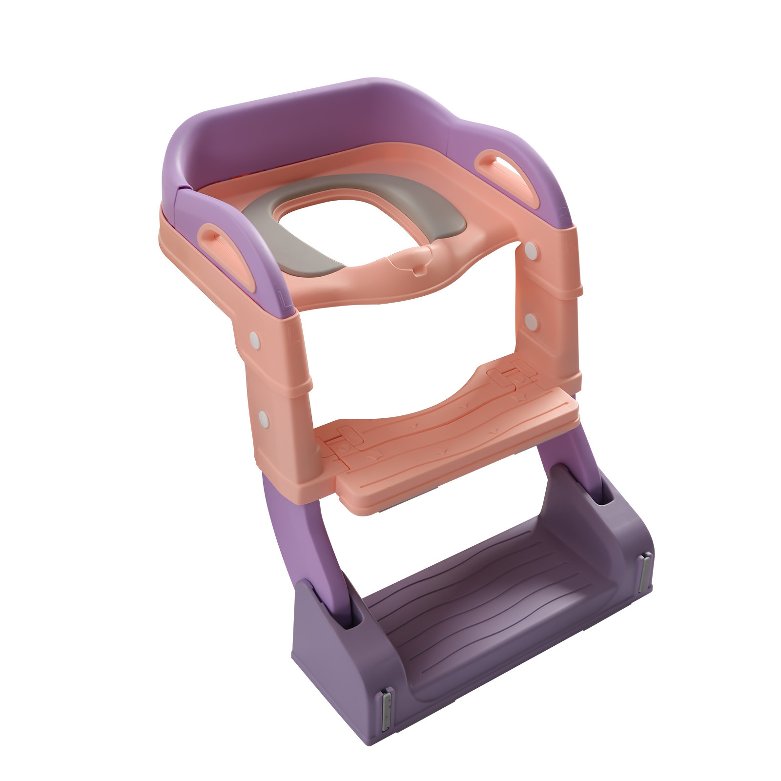 Toilet Ladder Folding Children's Potty Training Toilet Baby Seat Urinal  Chair With Adjustable Step Stool Ladder Comfortable Safe