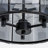 13" 3-Light Matte Black Smoked Flat Panel Glass Drum Chandelier