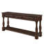Grande console en bois avec tiroirs, style Mid-Century moderne pour la maison