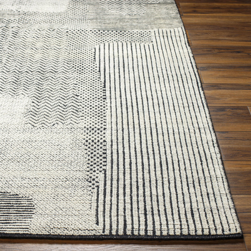 Tunus Wool Abstract Area Rug, Rectangle 8' x 10'