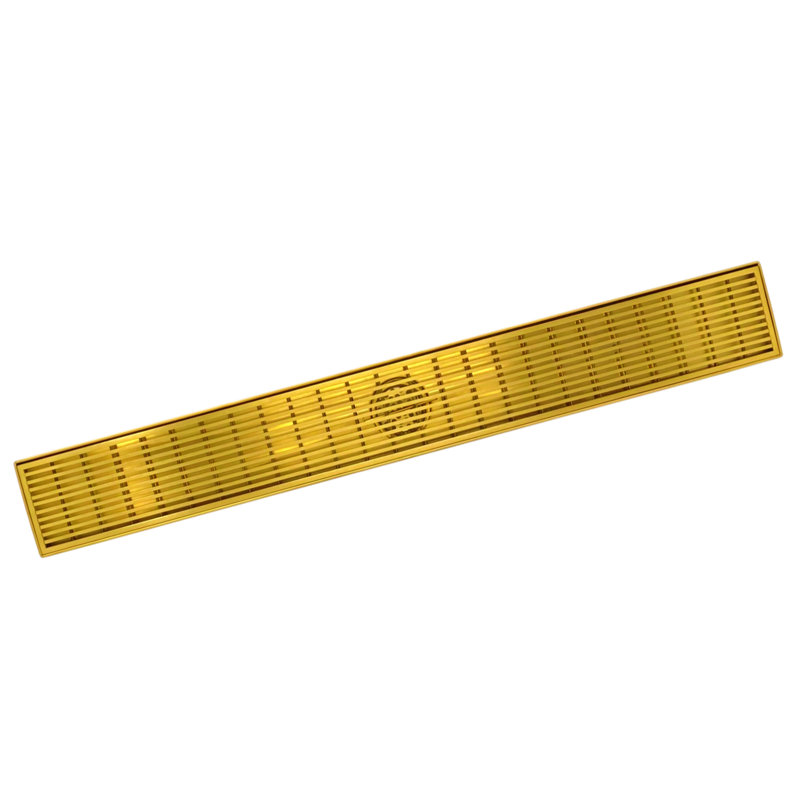 3.19'' W Linear Grid, Champagne Gold