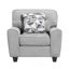 Ensemble de 3 pièces contemporaines pour canapé, causeuse, canapé en chenille durable, coussins décoratifs, meubles en bois