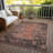 Machine Washable Indoor/Outdoor Xhevrie Terracotta Rug-393258548