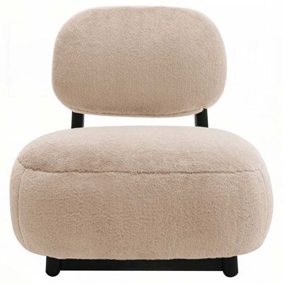 Fauteuil d'appoint rembourré sans accoudoirs