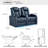 Power Zero Gravity Top Grain Leather Home Theater Recliner Seating-1202107886