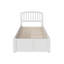 Lit plateforme avec rangement en bois massif et pied de lit Florio-487897723-487897606