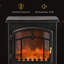 Foyer électrique 22 po, 3 flammes réalistes, chaleur réglable, portable, 750 W / 1 500 W, noir, chauffage supérieur réglable, éclairage ambiant