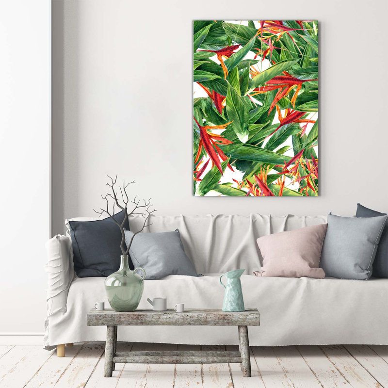 Royal Strelitzia - Wrapped Canvas Print