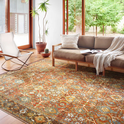 Tapis oriental brun / rouille Odum