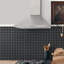 Metro Dog Bone Basketweave 0.92 In. X 2.26 In. Porcelain Basketweave Mosaic Wall Tile-860539072