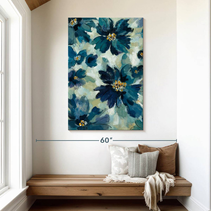 Avery Inky Floral III, 48" H x 32" W