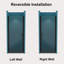 32 In. To 33-3/8 In. X 72 In Semi-Frameless Pivot Shower Door In Matte Black With Clear Glass