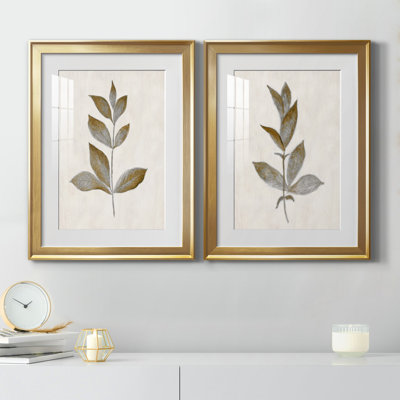 Bronze Leaf I - ensemble de 2 reproductions
