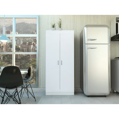 Albany,Double Door Pantry Cabinet, Five Shelves