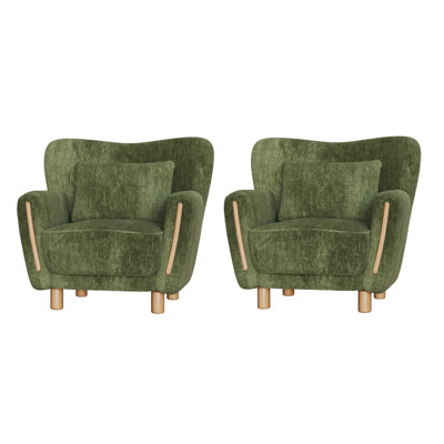 Heart-Shaped Wing Back Accent Chair Sofa Chair