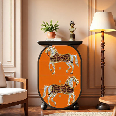 Console en bois massif 25,6 po Molinari