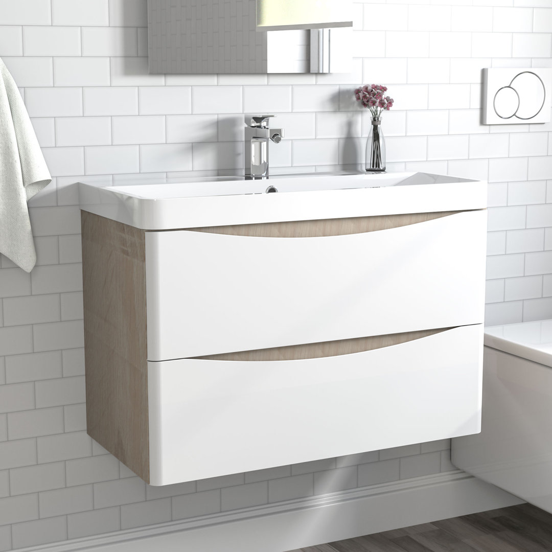 Bezarez 80 Single Bathroom Vanity with Artificial Stone Basin
