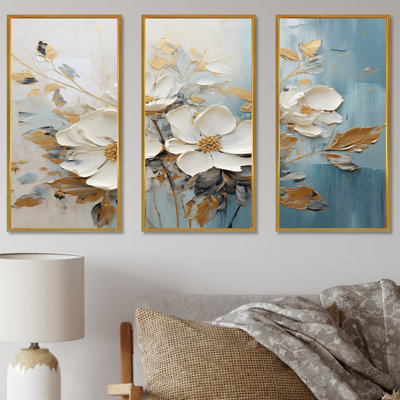 «Seasonal Serenity Blooms In Minimalisme II», ensemble de reproductions d'art mural