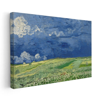 Wheatfield Under Thunderclouds, 1890 - reproduction d'art sur toile