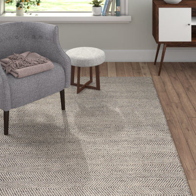 Liev Chevron Jute / Sisal Hand Woven Area Rug