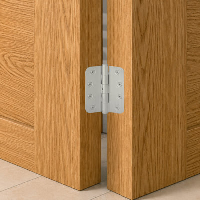 Charnières 4 po x 4 po x 5/8 po en nickel brossé