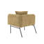 Chaise de loisir rembourrée avec tablette-1909364962