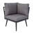 Patio Conversation Set With Ottoman-850023247
