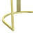 Maycol 22 Inch Side Dining Chair, Gold Base, Padded Black Velvet