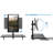 Mount-It! Height Adjustable Mobile Stand Up Desk, Computer Workstation Rolling Presentation Cart
