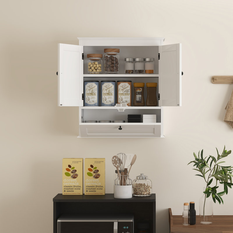 Armoire à pharmacie avec tablette ajustable, blanc