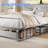 Antique Silver Queen Bed