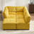 Sectional Sofas | 6-Seat U Shaped Modular Reversible Chaise for Living Room | Mustard Yellow | Corduroy-124535758