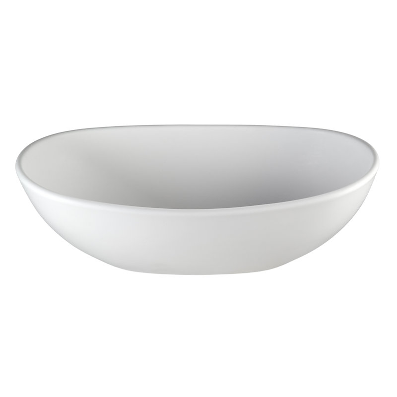 MTI Elise 22.25" Vessel Bathroom Sink, Matte White