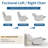 8 - Piece Modern Modular Muti-Fuctional Power Reclining Sectional Couch With Adjustable Lumbar Support & Headrest-100785876