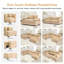 Canapé modulaire surdimensionné surdimensionné en nuage, canapé modulaire convertible avec accoudoirs très larges à assise profonde, 10 coussins décoratifs en velours côtelé de qualité supérieure, conception ergonomique, assemblage facile, pour les salons-868094130