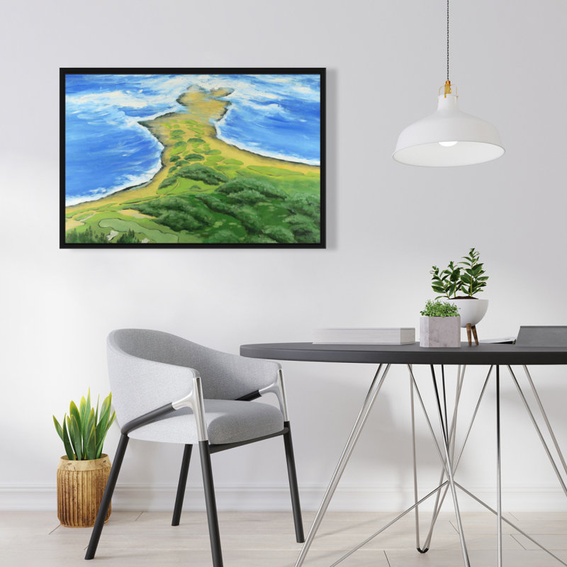«Golf Course On The Coast», reproduction sur toile