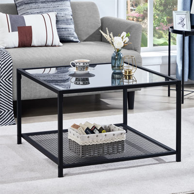Glass Top End Table