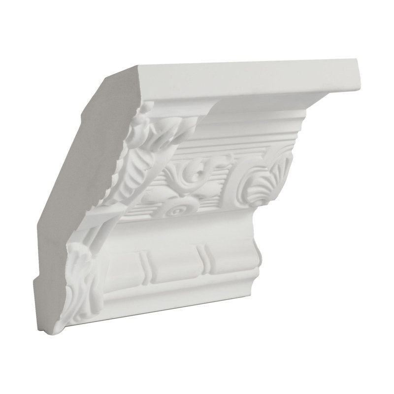 6-1/4 in x 5-1/4 in x 6 in Long Decorative Polyurethane Crown Moulding Sample