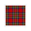 Christmas Tartan Red Acrylic Square Decorative Tray-2085843248