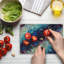 Multicolore planche à découper en verre trempé Ambesonne