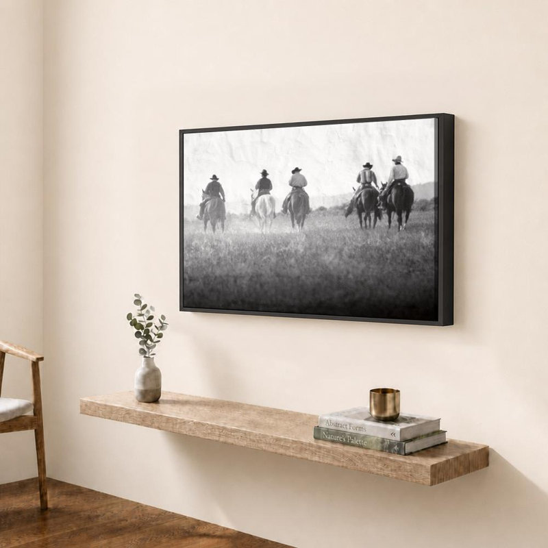 Retour à la maison par Danita Delimont - Graphisme sur toile, H 36 po x l 48 po, Cadre plat flottant, Noir