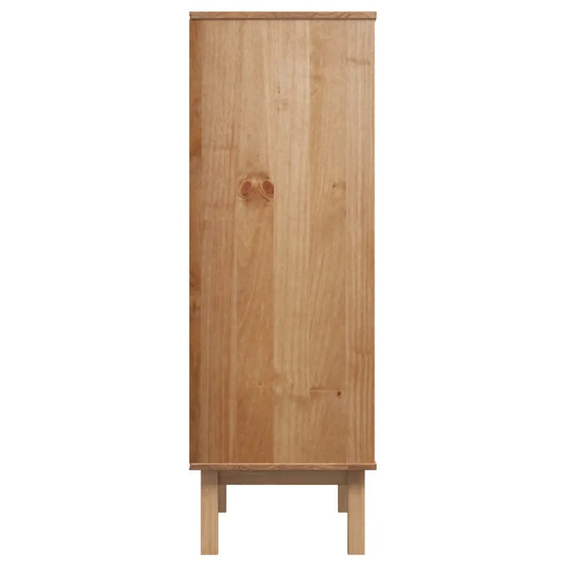 Saxon 85cm Sideboard, Brown/White