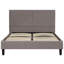 Lit plateforme tapissier gris Avenue-466951190