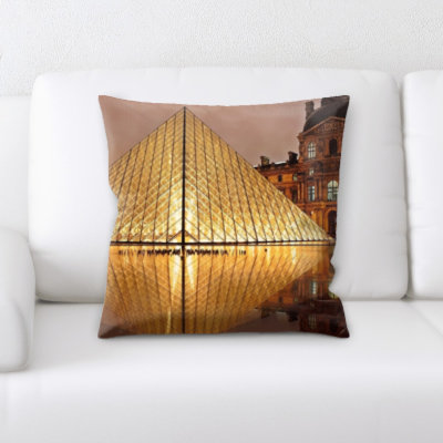 Faux Leather Throw Pillow